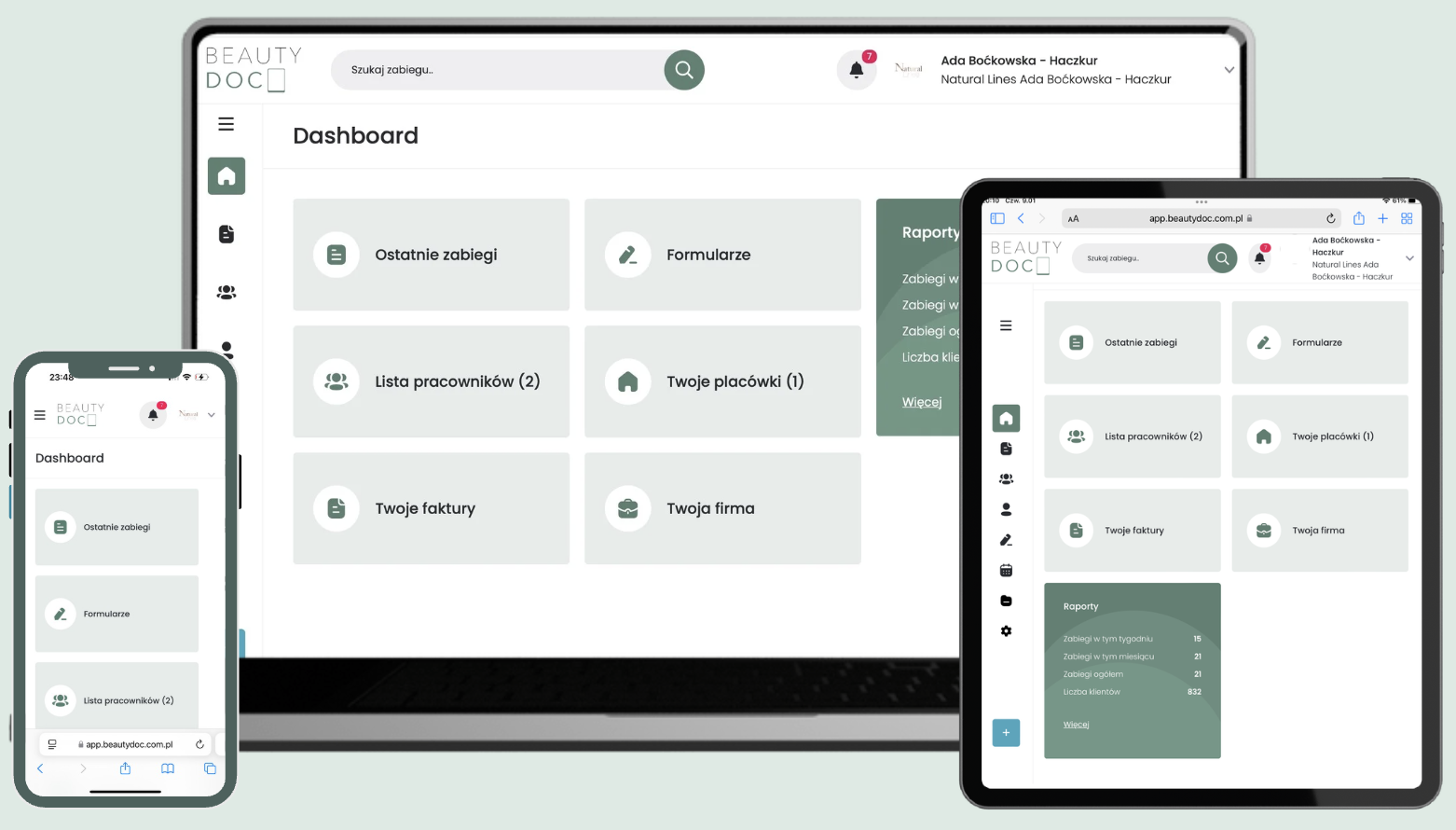 BeautyDOC aplikacja do zarządzania salonem kosmetycznym